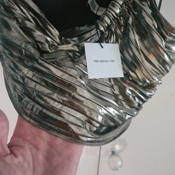 ZARA Asymmetrical "The Becca" Top L NWT - Picture 4 of 5